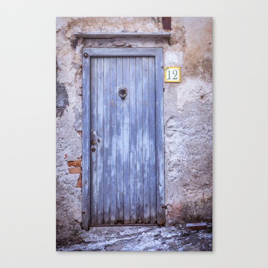 Old Blue Door Canvas Print