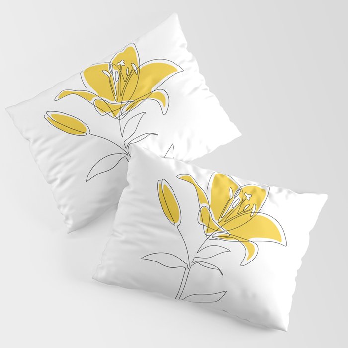 Mustard Lily Pillow Sham