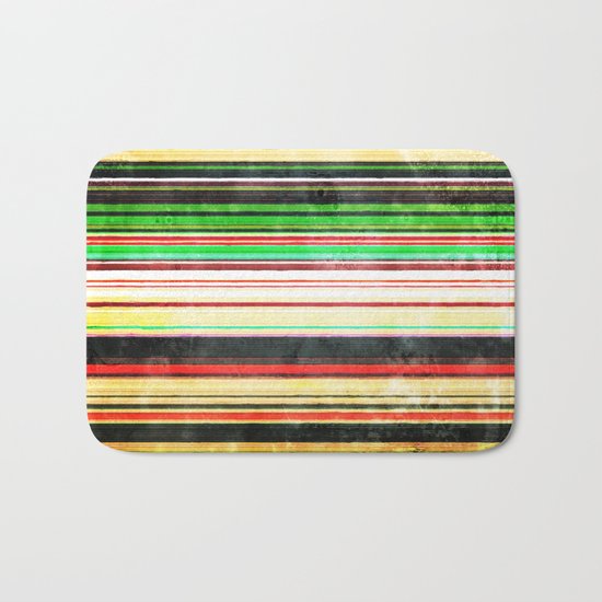 Vintage Stripes Bath Mat