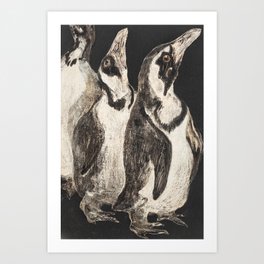 Pinguin print by Theo van Hoytema Art Print