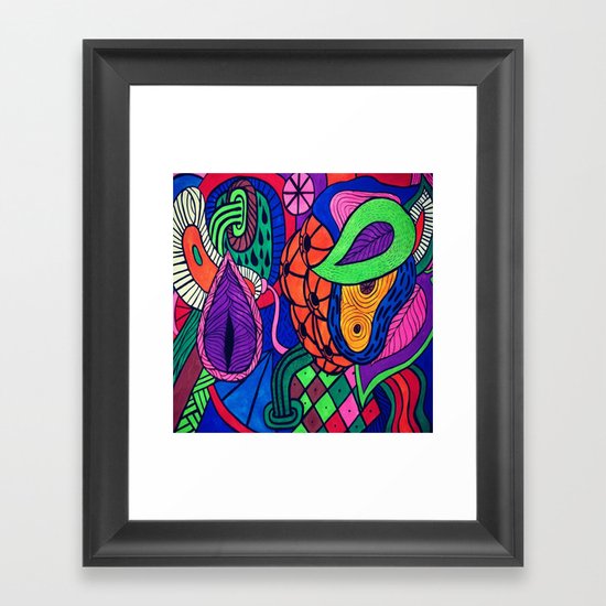 Arstract fruits Framed Art Print
