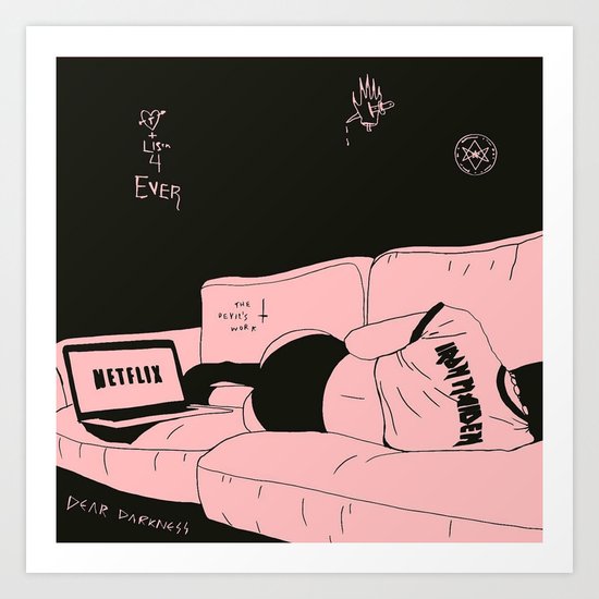 Dear Darkness Art Print