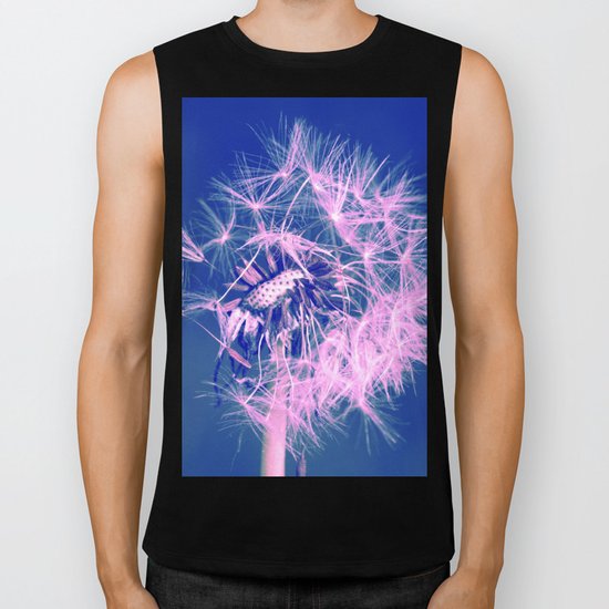 Dandelion Blue Biker Tank