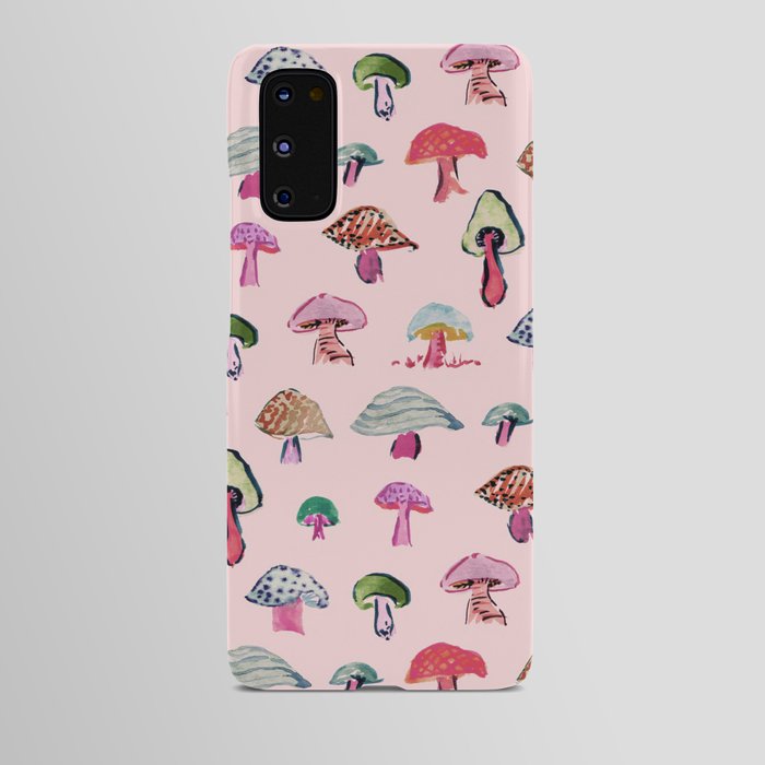 Pink Mushrooms Android Case
