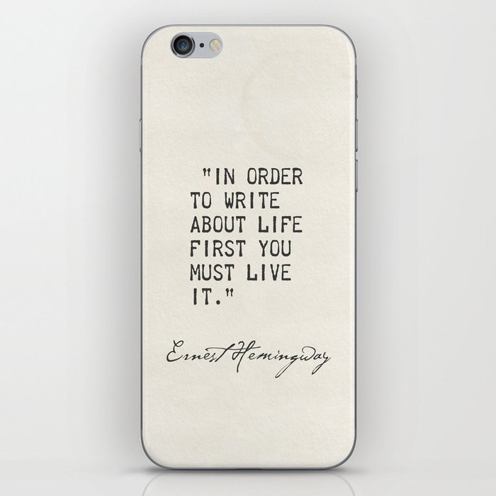 Ernest Hemingway iPhone Skin