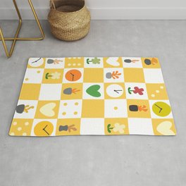 Color object checkerboard collection 4 Area & Throw Rug