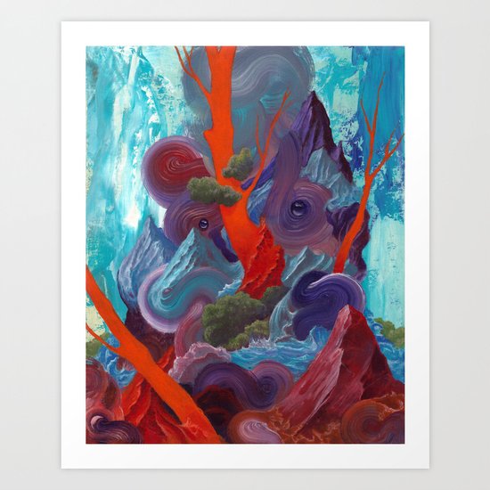 We build our lives on sticks and stones Art Print