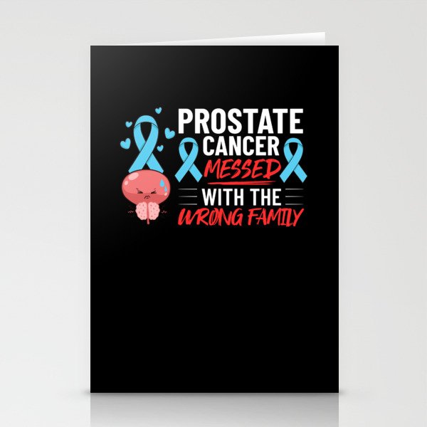 Prostate Cancer Blue Ribbon Survivor Awareness Stationery Cards