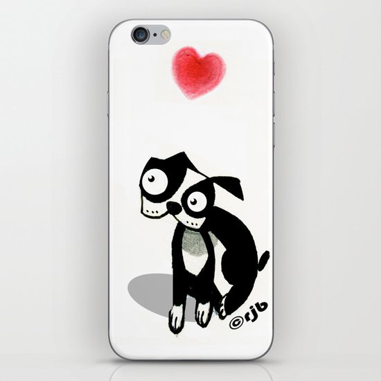 pouty face loves his dog iPhone & iPod Skin