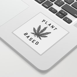 plant based marijuana leaf Sticker