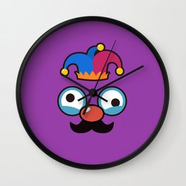 Monsticky Deep-purple Wall Clock | Graphicdesign, Other, Crown, Popart, Digital, Concept, Purple, Kids, Joyflap, Cartoon 