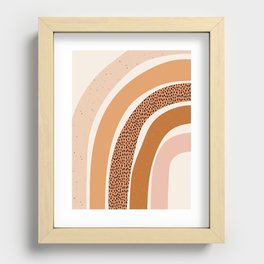 Earth Color Rainbow Recessed Framed Print
