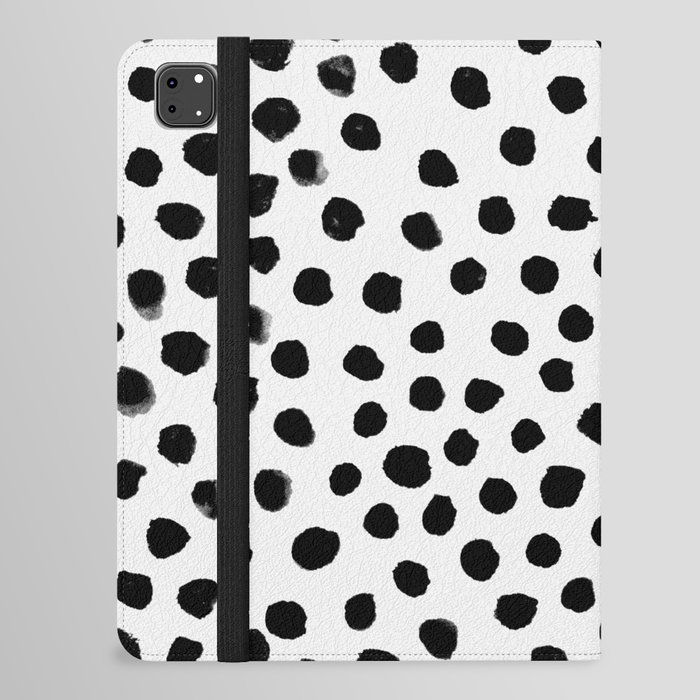 Painterly Black Dots iPad Folio Case