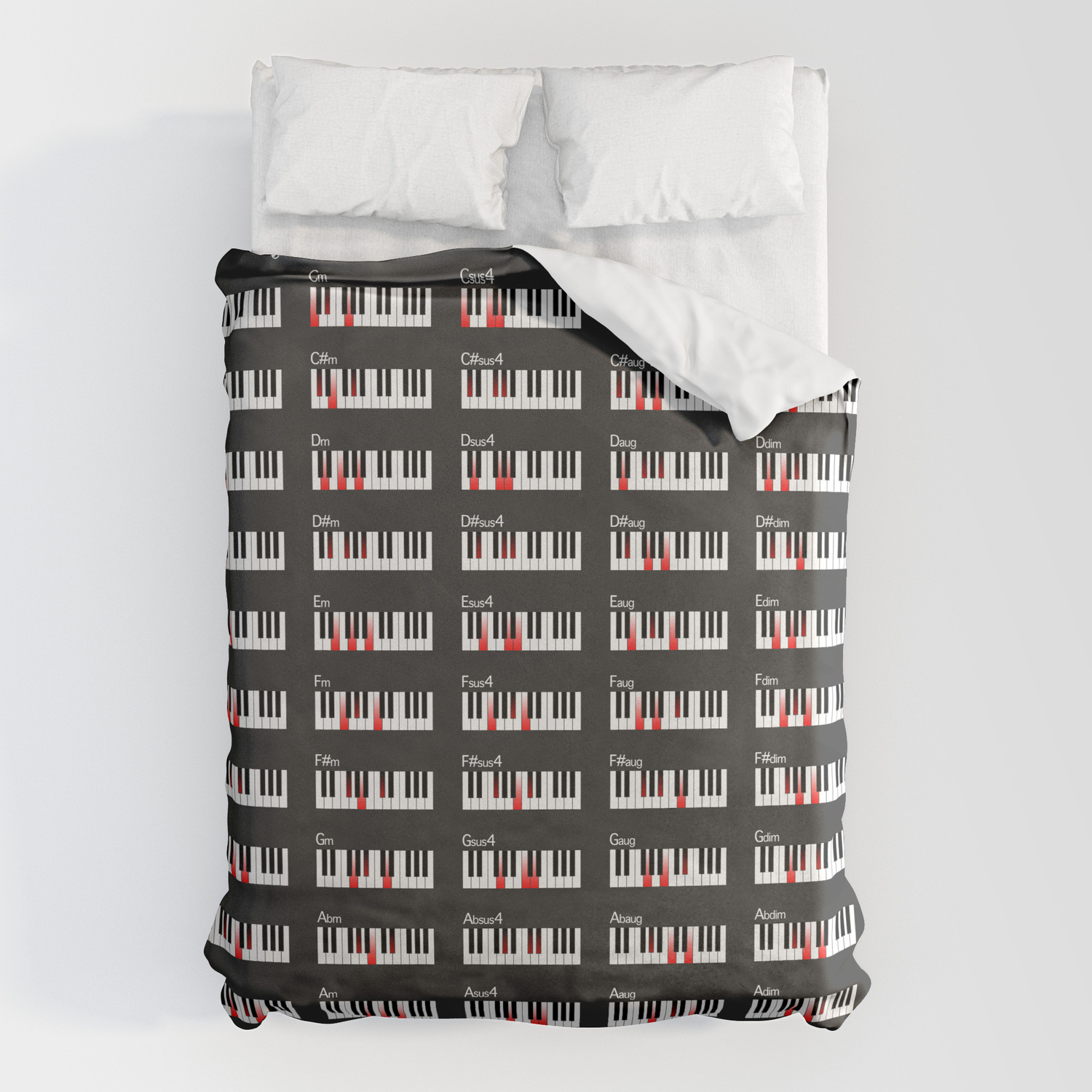 Piano Chords Duvet Cover By Finlaymcnevin Society6 Piano Chords Duvet Cover By Finlaymcnevin Society6