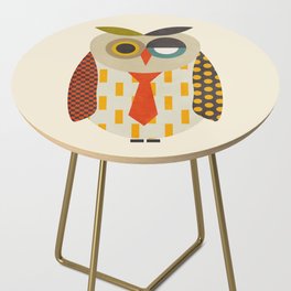 mid century modern shapes owl Side Table