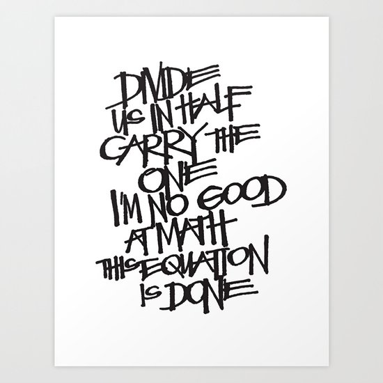 Divide Us Art Print