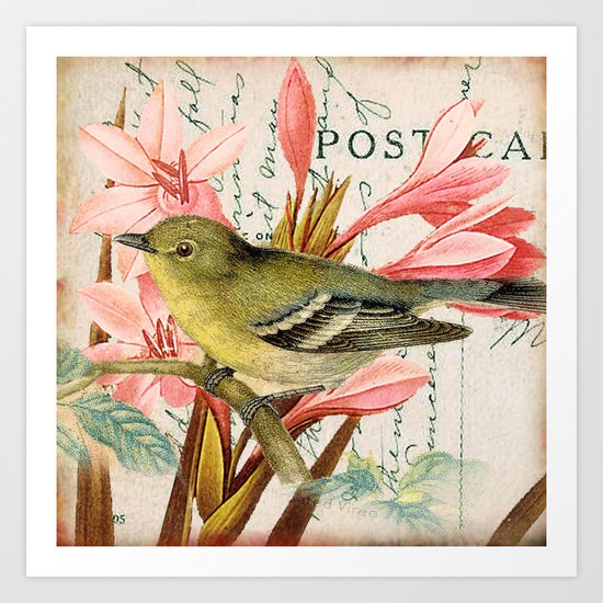 Vintage Flowers #27 Art Print