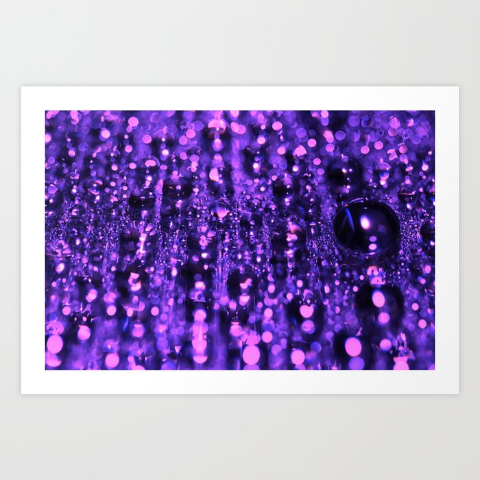 Purple Fractal Art Print