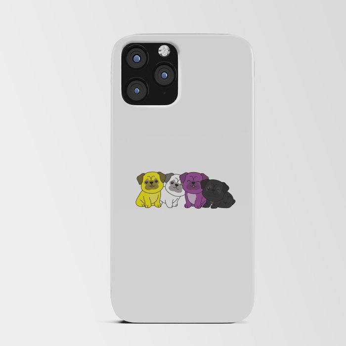 Nonbinary Flag Pug Pride Lgbtq Cute Dogs iPhone Card Case