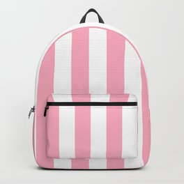 Palm Beach Pink Vertical Tent Stripes Florida Colors of the Sunshine State Backpack