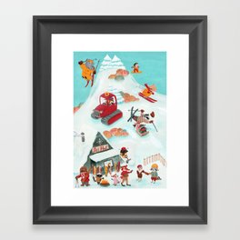 Ski Hut Framed Art Print