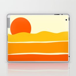 Demar Set - Minimalistic Sunset Colorful Retro Design Art Pattern Laptop Skin