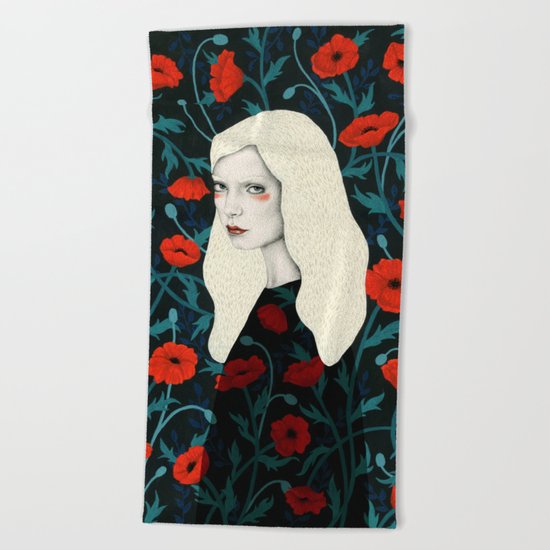 Poppy Beach Towel