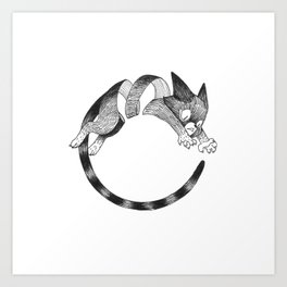 Cat Loop Art Print