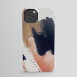 Drift Away [2] - a mixed media abstract piece in pink, brown, and purple iPhone Case