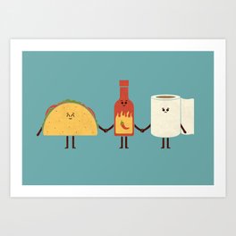 Taco Friends Art Print