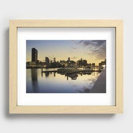 South Wharf Sunrise Recessed Framed Print