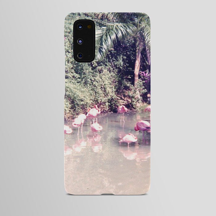 Flamingo Paradise Android Case