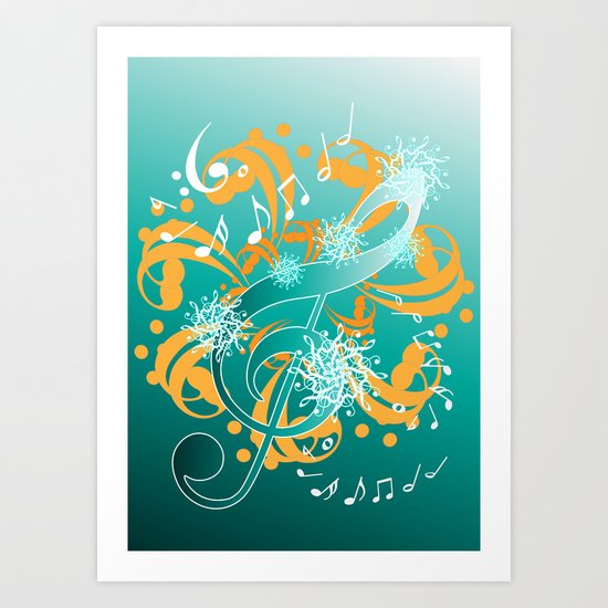 Music Notes Art Print