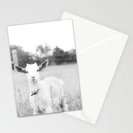 Angelic Baby Goat B&W Stationery Cards