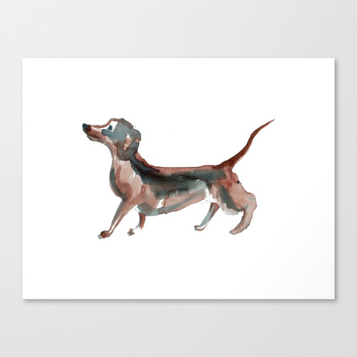 Sausage dog Canvas Print