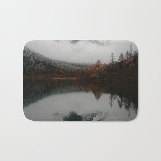 Beautiful Mountain # reflection Bath Mat