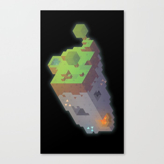 Minecraft Trixel Canvas Print