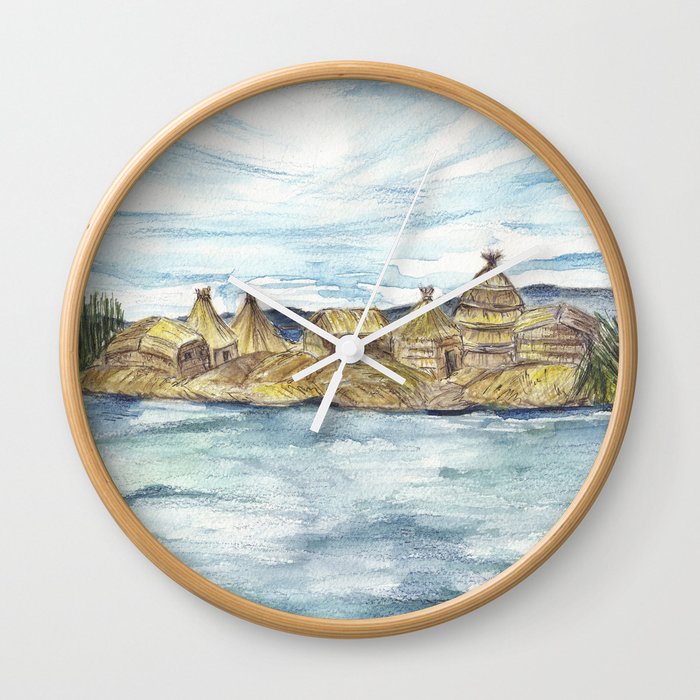Uros islands Wall Clock