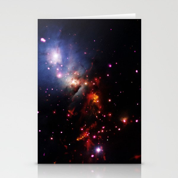 Cosmic Stellar Sparklers Space Galaxy Stationery Cards