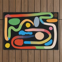 Shapes Abstract 46 Outdoor Rug