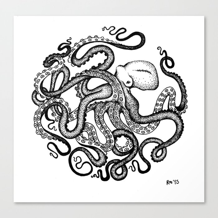 Octopus Canvas Print