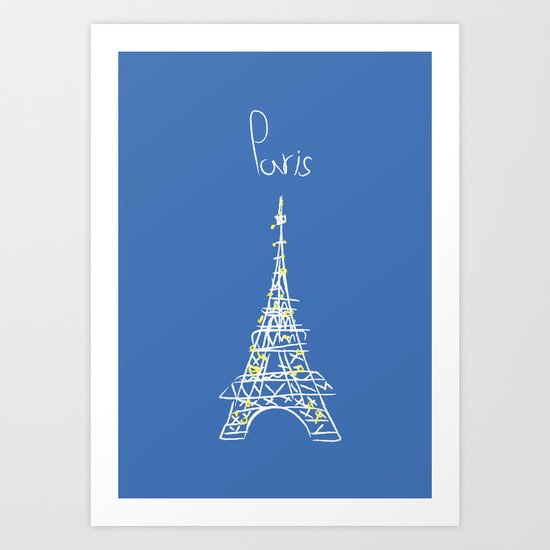 belle à Paris Art Print