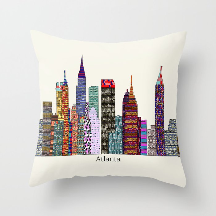 Atlanta city  Throw Pillow