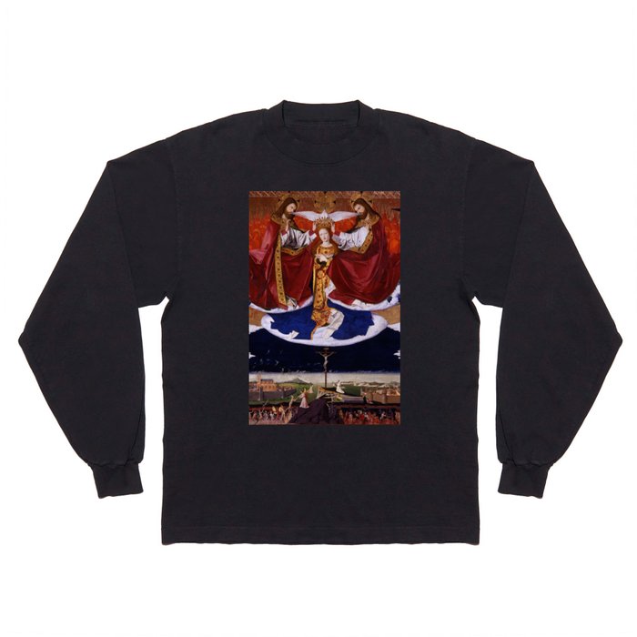 Coronation of the Virgin - Enguerrand Quarton (1454) Long Sleeve T Shirt