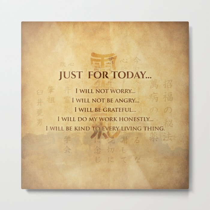 Reiki Principles - Reiki Precepts #5 Metal Print by nataskk | Society6 Reiki Principles - Reiki Precepts #5 Metal Print by nataskk | Society6