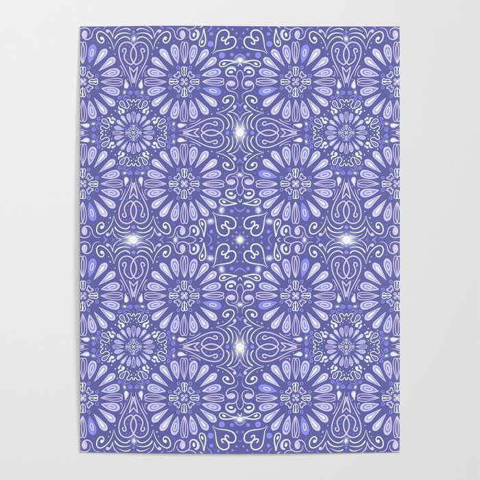 Veri Peri Floral Symmetry Poster