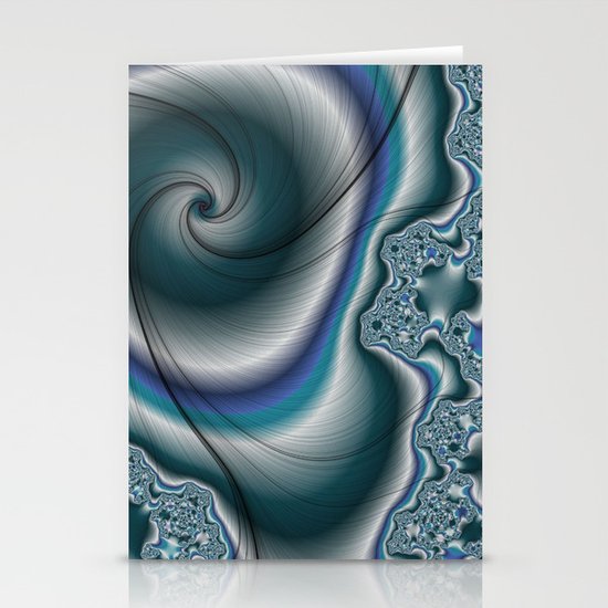 Molten Metal fractal Stationery Cards