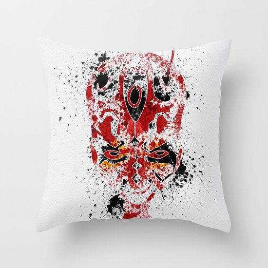 Red Rage Throw Pillow