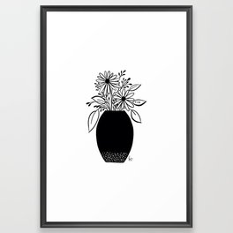 Vase with Daisies Framed Art Print