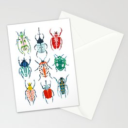 Garden Beetles Stationery Card